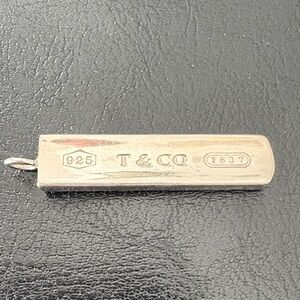 Tiffany & Co. Silver Bar Pendant Necklace